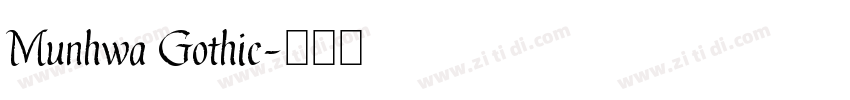 Munhwa Gothic字体转换